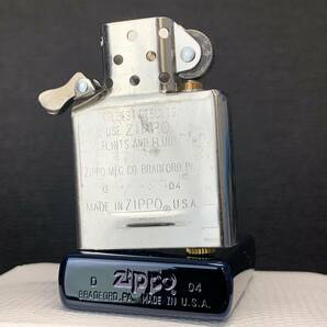 1000円スタート ZIPPO 未使用 窒化チタン コーティング BLUE 化粧箱有り オイルライター ジッポー Z0024 の画像5