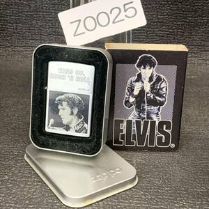 1000円スタート ZIPPO 未使用 エルビスプレスリーElvis Presley 25th King of Rock 化粧箱有り ジッポー 2000年製 Z0025