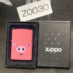 1000円スタート ZIPPO 未使用 動物シリーズ ブーブー 豚ちゃん 両面柄 化粧箱有り オイルライター ジッポー Z0030