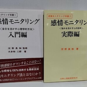 【希少/２冊セット】感情モニタリング 入門編・実際編 大多和二郎 河野良和 河野心理【ac01q】の画像1