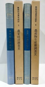 【2冊セット/まとめ】農業経済累年統計 （第3巻、第6巻） 農林統計研究会　昭和50年発行【ac03o】