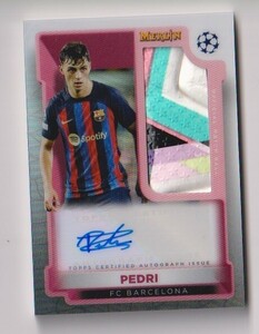 2022-23 Topps Merlin Chrome UEFA CL Pedri ペドリ Merlin's Match Ball Autograph card FC バルセロナ