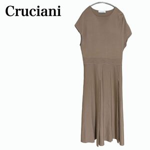 Cruciani クルチアーニ ウール ニット ワンピース ノースリーブ 42 ストレッチ レディース