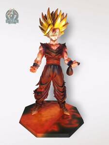 ドラゴンボール　フィギュア 超サイヤ人2 孫悟飯　一番くじ　セル編BANPRESTO MSP DRAGONBALL フィギュア用台座 リペイント 二次元彩色