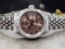 96868 ★ ROLEX ロレックス　79174 ピンク ローマ　DATEJUST デイトジャスト　Vintage ヴィンテージ　時計　レディース　美品_画像10