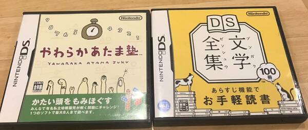 【動作確認済】　やわらかあたま塾 DS文学全集　Nintendo ニンテンドー 任天堂