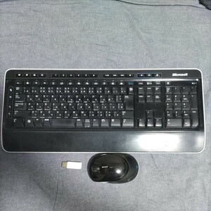 Microsoft Wireless Keyboard 3000 v2.0 ＆Mouse 5000＆レシーバー　 セット　ジャンク