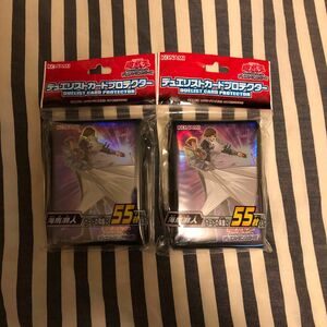 新品未開封 2個 遊戯王OCG デュエルモンスターズ デュエリストカードプロテクター 海馬瀬人 スリーブ