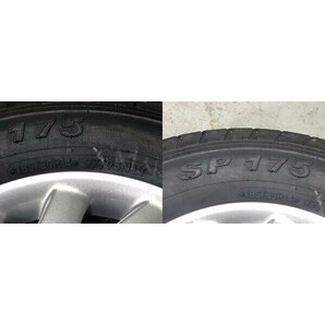 ★保管袋付★(5C050)マツダ純正 14x5J 5穴 114.3 + DUNLOP SP175 185/80R14 97/95N LT 2017年 夏タイヤ 送料無料の画像9