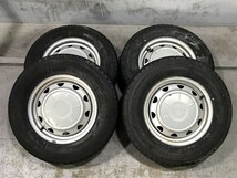 ★保管袋付★(WS5H005)鉄 13x5.00B 4穴 100 + BRIDGESTONE V600 165R13LT 6PR 2020年 夏タイヤ 送料無料_画像1