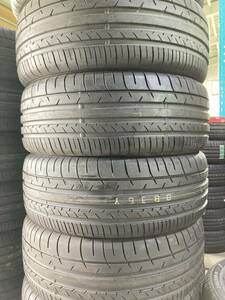 アウトレット品 送料無料 2017年製 未使用品 (55DS065)DUNLOP MAX050+ 255/55R19 111W 4本 夏タイヤ