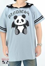 デビルパンダさん セーラーBIG Tシャツ◆PANDIESTA JAPAN サックスＭサイズ 554104 パンディエスタジャパン ゆったりめ オーバーサイズ_画像1