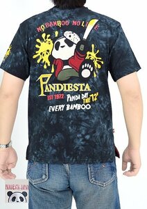 ホッケーマスク半袖Tシャツ◆PANDIESTA JAPAN タイダイXXLサイズ 554850 パンディエスタジャパン パンダ 刺繍