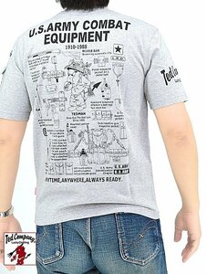 U.S.ARMY半袖Tシャツ◆TEDMAN/テッドマン アッシュSサイズ（サイズ38）TDSS-564 エフ商会 アメカジ efu 赤鬼 ミリタリー