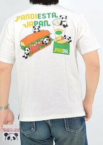 フレッシュサンド半袖Tシャツ◆PANDIESTA JAPAN ホワイトXXLサイズ 554354 パンディエスタジャパン パンダ ユニセックス