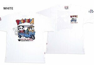 トゥクトゥク半袖Tシャツ◆PANDIESTA JAPAN ホワイトLサイズ 554851 パンディエスタジャパン パンダ 刺繍 ユニセックス