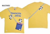 サコッシュ付き半袖Tシャツ◆PANDIESTA JAPAN マスタードXXLサイズ 554355 パンディエスタジャパン パンダ ユニセックス_画像2