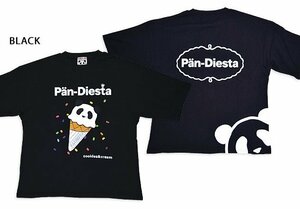 ICE CREAMパンダさん BIG Tシャツ◆PANDIESTA JAPAN ブラックXLサイズ 554100 パンディエスタジャパン オーバーサイズ ゆったりめ