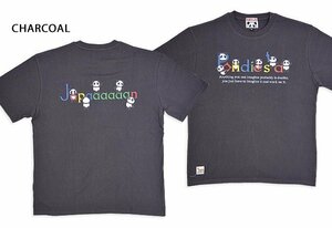 リサーチパンダ半袖Tシャツ◆PANDIESTA JAPAN チャコールXXLサイズ 554351 パンディエスタジャパン パロディ ユニセックス