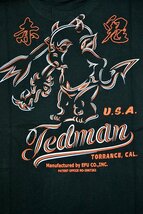 ピンストライプ半袖Tシャツ◆TEDMAN/テッドマン ブラックXXLサイズ（サイズ46）TDSS-565 エフ商会 アメカジ efu 赤鬼_画像2