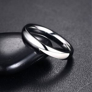LDL1216# 13号 シルバー リング ステンレス レディース ピンキー リング シンプル 結婚指輪 婚約指輪 マリッジリング 他サイズ有り