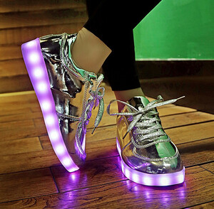 CSN212#LED光る靴 カラーライト メンズ レデイース USB充電可能 ファッション スニーカー ダンスシューズ カップル