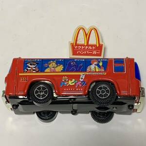 McDonald's 日本マクドナルド ゼンマイ ブリキ HAPPY BUS ハッピーバス ミニカー ドナルド グリマス バーディ ハンバーグラー ビンテージ