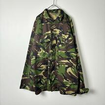 美品 ユーロミリタリー イギリス軍 コンバットジャケット 迷彩服 L S0502_画像1