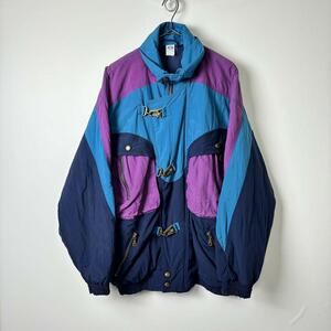 90s ユーロ古着 C&A ファイヤーマンジャケット ナイロン L S1702