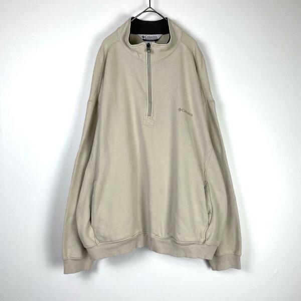 90s 00s Columbia ハーフジップ スウェット XL S1902