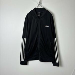  б/у одежда adidass Lee линия спортивная куртка черный 2XL S223