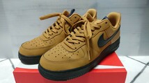 【JP27.5/US9.5】NIKE AIR FORCE 1 LOW WHEAT BLACK ナイキ エアフォース ロー ウィート ブラック キャメル アウトドア キャンプ ブーツ_画像1