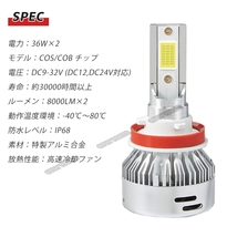 LED フォグランプ レモンイエロー HB4 2個セット 16000lm 車検対応 新品_画像6