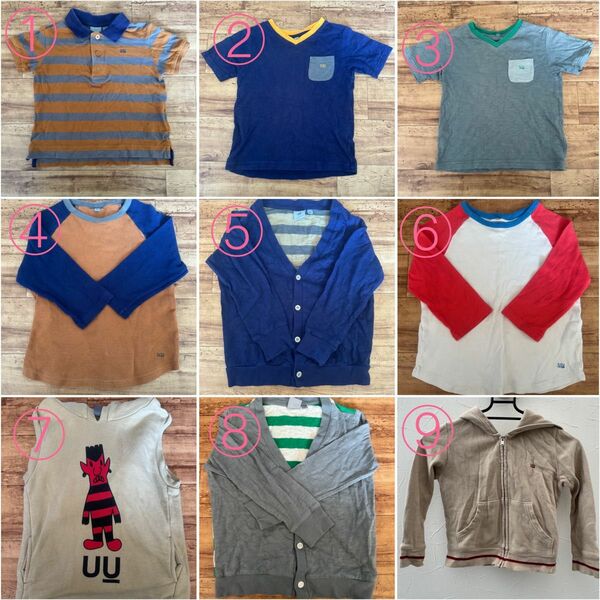 子供服　まとめ売り　110 17点 uu ユニクロ×アンダーカバー babygap F.O.KIDS bobo風