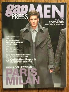 gap PRESS MEN 2007-08AW パリ・ミラノ / 掲載ブランド…Dior Homme Hedi slimane raf simons ナンバーナイン LANVIN kris junya watanabe