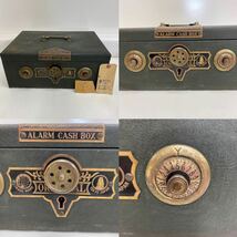 906 ヴィンテージ レトロ 手提げ金庫 ダイヤル式 ORIENTAL ALARM CASH BOX 木箱付き 当時物 コレクション TRADE MARK TOKYO JAPAN グリーン_画像2