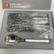 863 美品ZWILLING J.A.HENCKELS ヘンケルス ツヴィリング ステンレスSTAINLESS 18/8 アイスクリームスプーン ６本 カトラリー スプーン_画像6