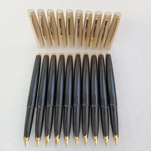 332 万年筆 10本セット ペン先 14K GOLD PLATED等 レトロ ヴィンテージ 文房具 筆記具 筆記用具 筆記未確認