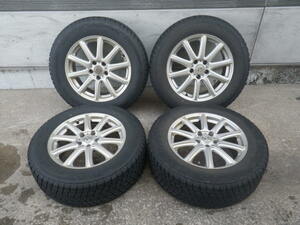 ☆ H24　ハリアー　ACU35　社外　アルミ　225/65R17　スタッドレス　タイヤ　４本　セット　ブリヂストン　ブリザック　DM-V2　No.T-134