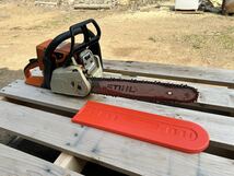 エンジンチェーンソー/STIHL023/デコンプ付き/プライマリーポンプ、その他交換済み/スチール_画像5