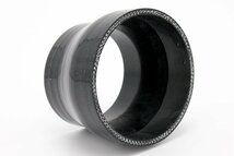 送料350円 80mm-100mm 異径ストレート 強化シリコンホース 4層 ブラック 黒 4プライ インテークホース ラジエーター ヒーター 80Φ-100Φ_画像6