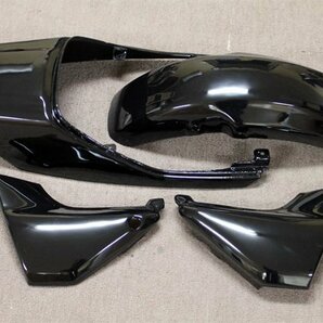 即納 ZRX400 ZRXⅡ 新品カウル4点セット ブラック 黒 テールカウル フロントフェンダー サイドカバー KAWASAKI カワサキZR400Eの画像2