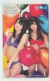 8-w911 NMB48 山本彩 渡辺美優紀 BOMB テレカ