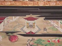 慶應◆江戸時代 古画 絹本着色『親鸞上人御絵伝 第四巻』掛軸 豪華金襴表装 鍍金毛彫軸先 御仕立て箱 仏画 仏教美術_画像5