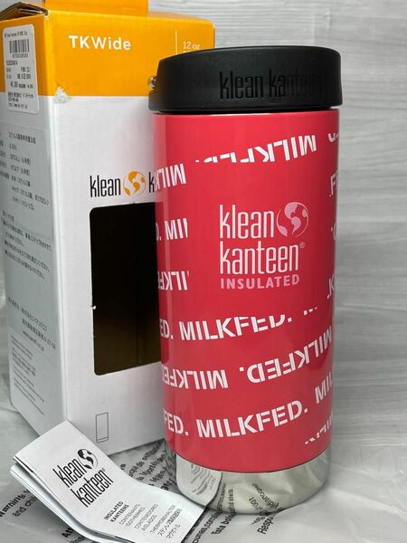 【未使用】 MILKFED. x klean kanteen 12oz ピンク　クリーンカンティーン　コラボ　水筒　タンブラー