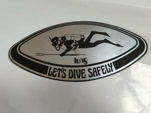 ステッカー スキューバダイビング lung LET’S DIVE SAFELY 未使用品 訳あり