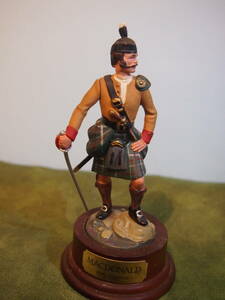  rare yellowtail ton z company metal figure [1990 year Clan z man collection series ] 1880 year middle period Scotland Clan z man Ⅲ 110 mm