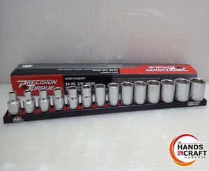 ★ マックツール 中古美品 3/8 メトリックスタンダードソケット SXM146BRPT 6〜19mm 14個セット MAC TOOLS