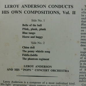 ルロイ・アンダーソン Leroy Anderson 英盤３枚（10'１枚含む）の画像6