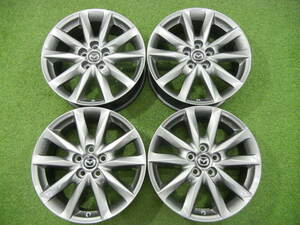 （587）マツダ MAZDA アクセラ BM 後期 純正 4本セット 18x7J +50/5穴114.3 / 中古 